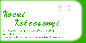 noemi kelecsenyi business card
